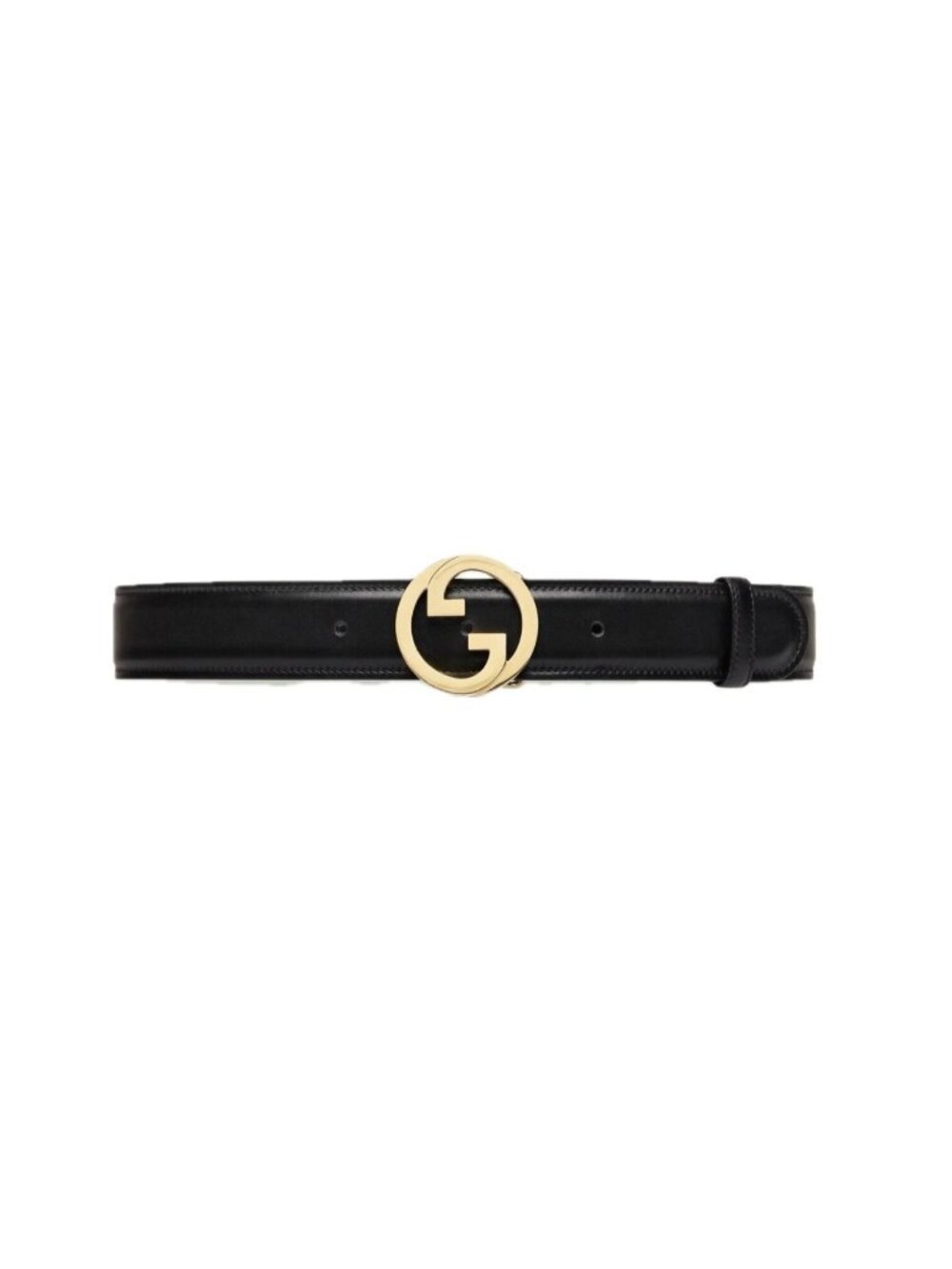 Gucci Women’s Ciny Lux Calfskin W30mm Belt  Black 75cm 690557